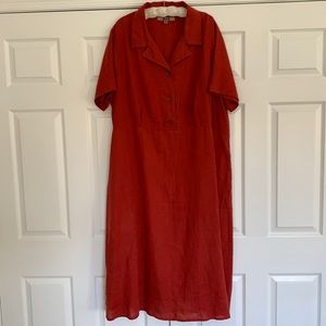 Flax linen dress